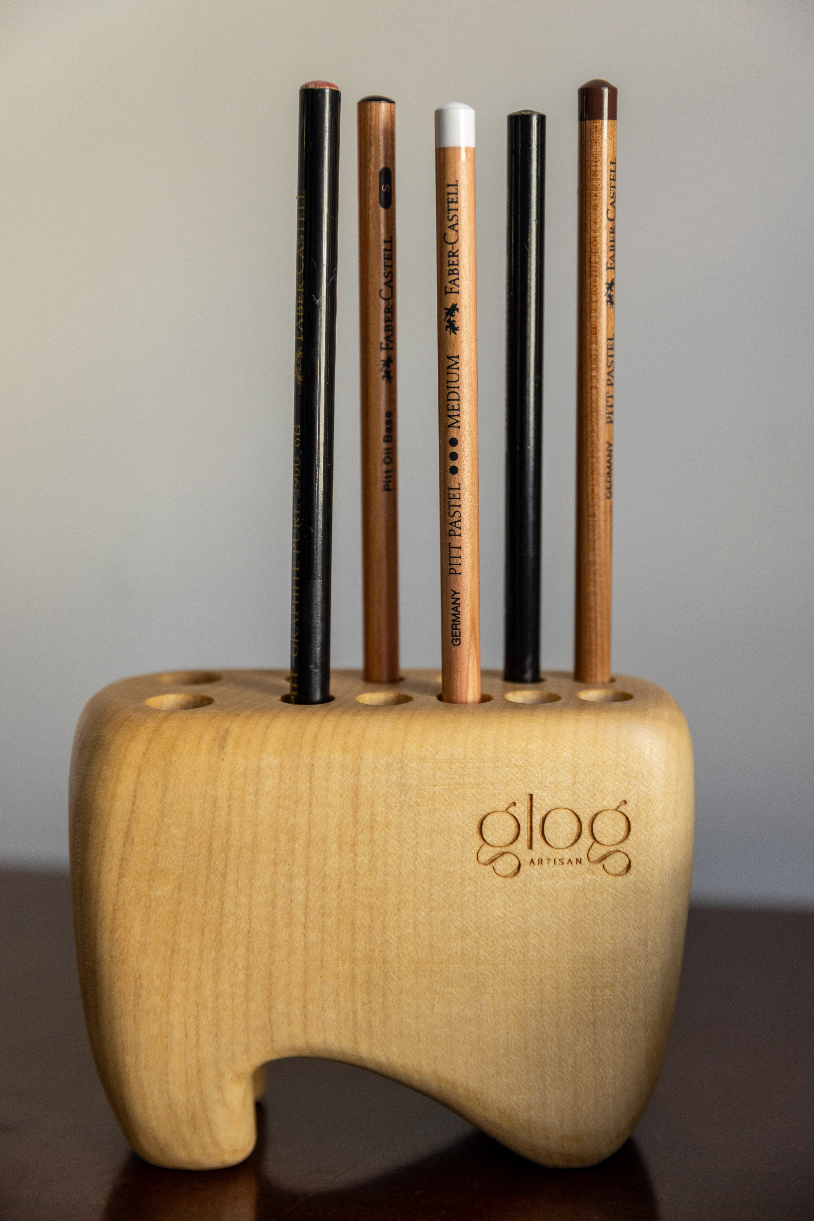 GLOG Artisan wooden pen holder