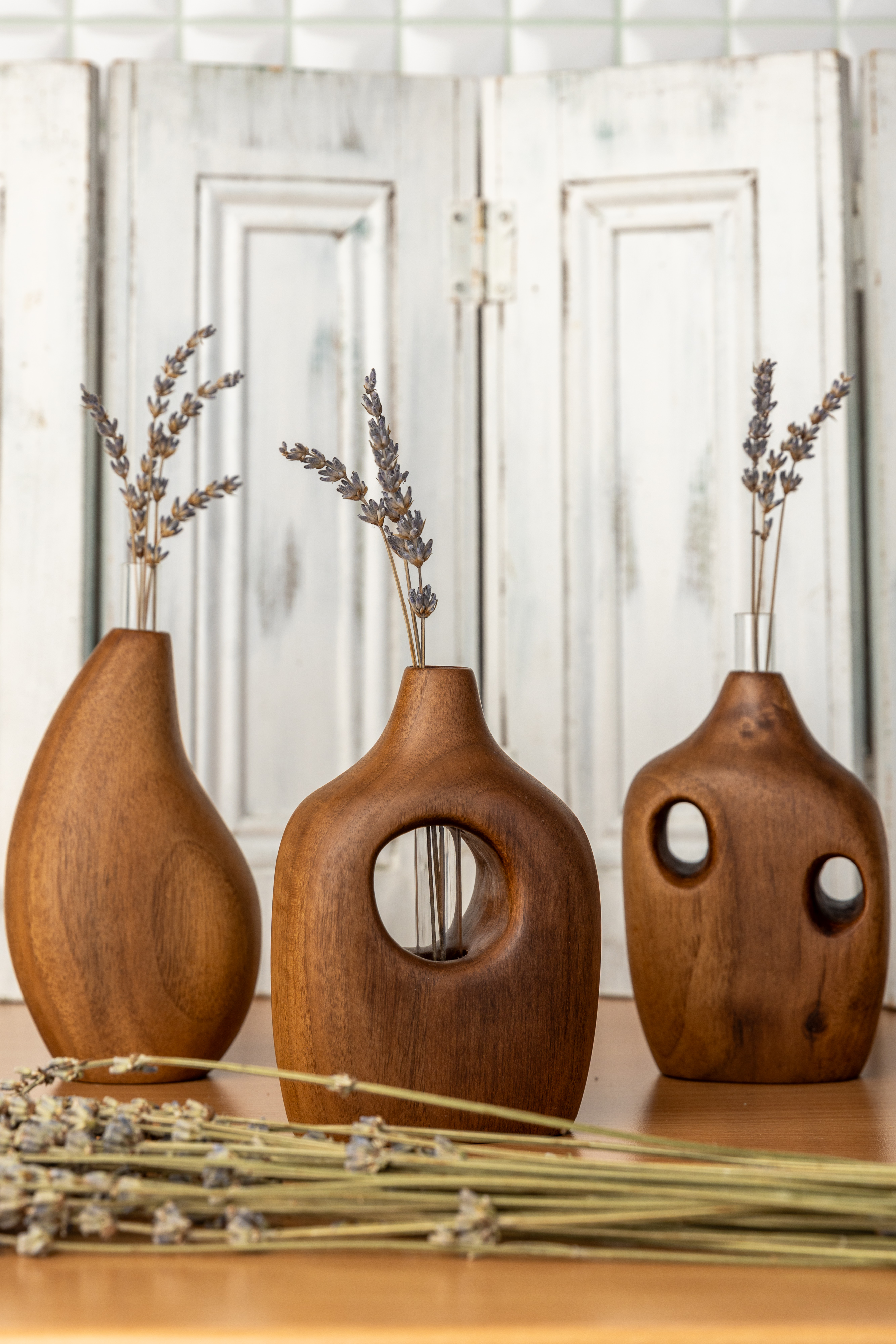 GLOG Artisan walnut vase